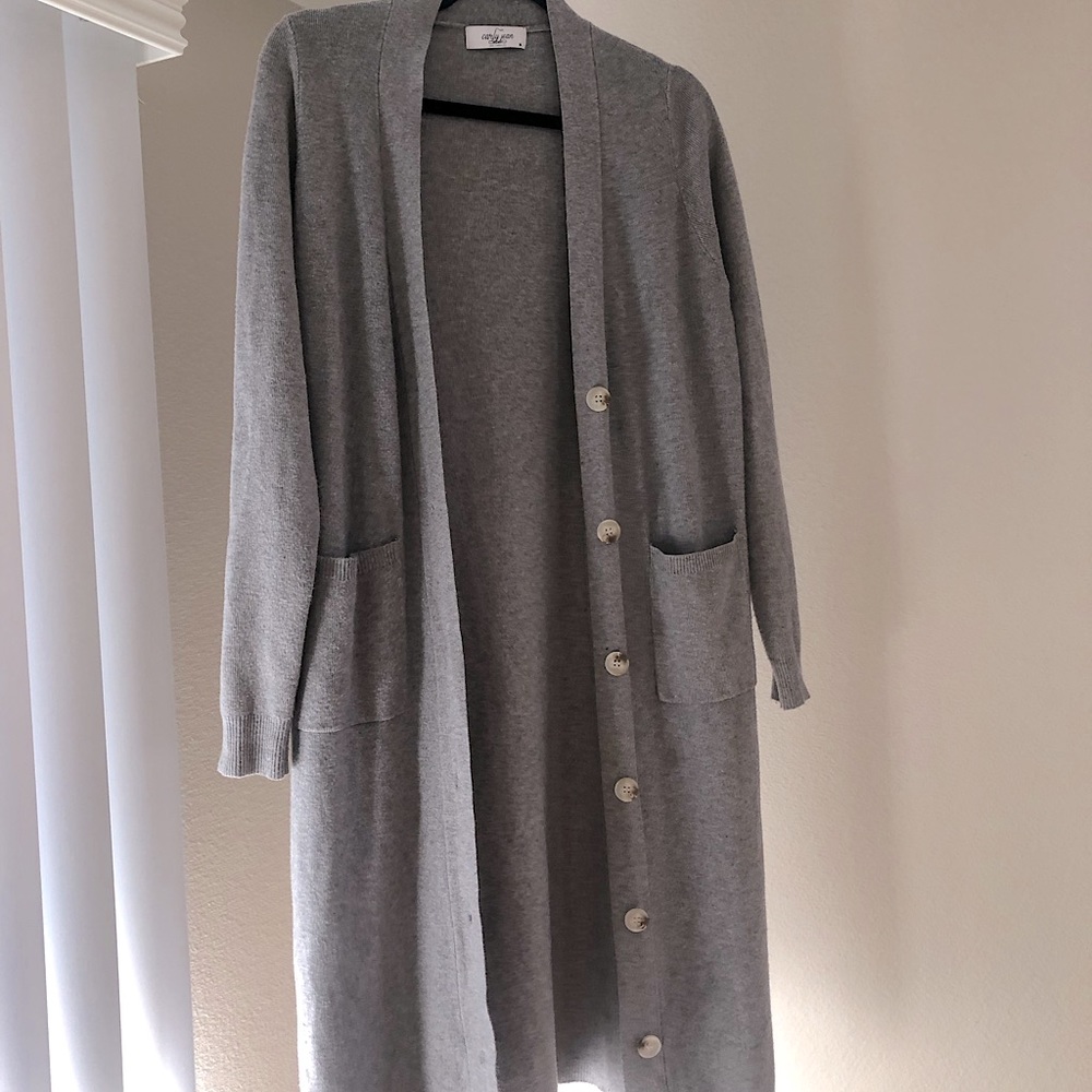 CJLA Grey Duster Cardigan